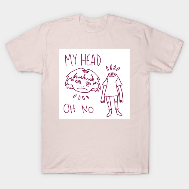 my head oh no T-Shirt by fearversion